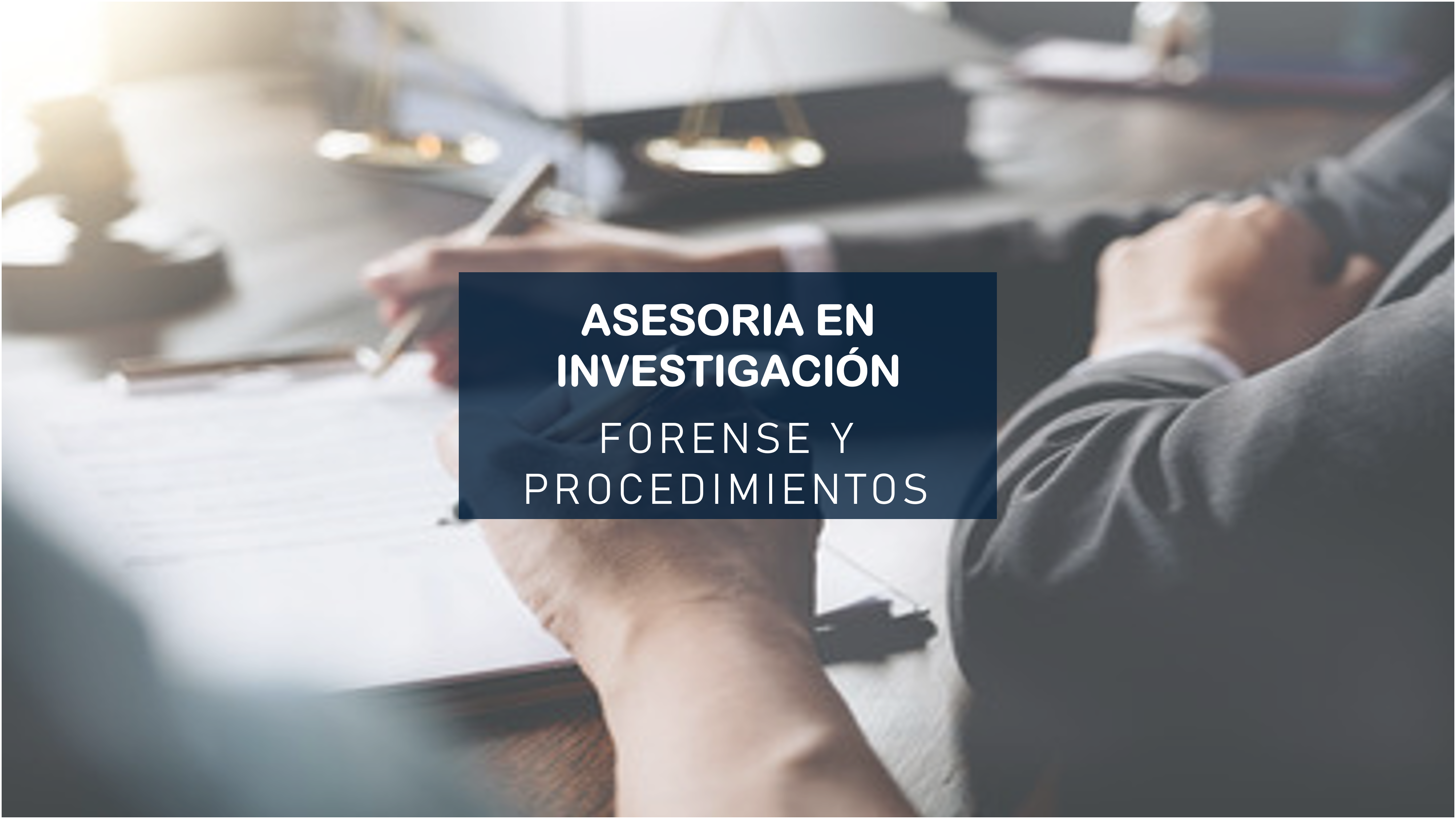 INVESTIGACIÓN PRIVADA Y PERITAJES FORENSES